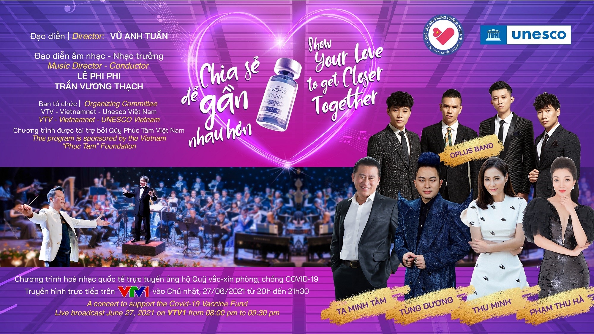 Special online concert to support COVID-19 Vaccine Fund.