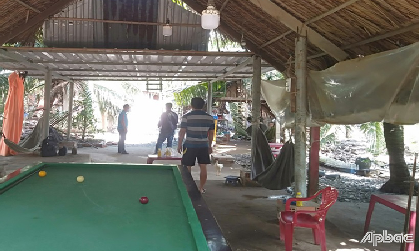 Hiện trường vụ đá gà qua mạng.