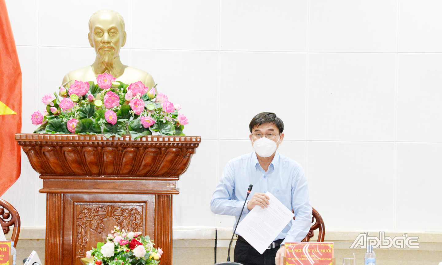 Đồng chí Nguyễn Văn Mười lưu ý một số nội dung cần thực hiện để công tác phòng, chống Covid-19 hiệu quả