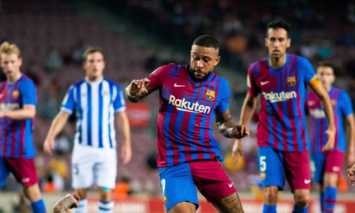 Depay cho thấy sự hòa nhập rất nhanh trong màu áo Barcelona. Ảnh: Vietnamnet.vn