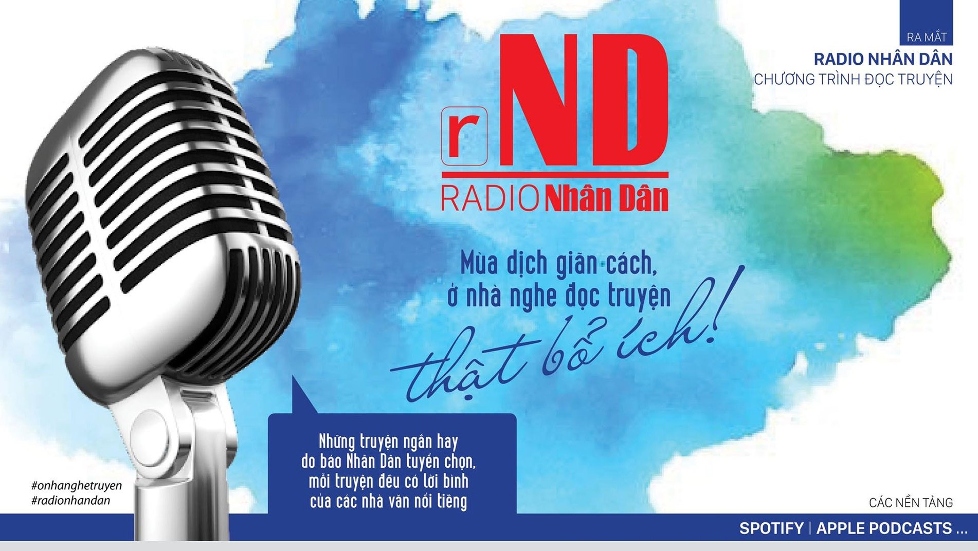 The show will feature two short stories each week.