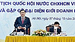 Đại diện giới doanh nhân kiến nghị 3 vấn đề lớn tới Chủ tịch Quốc hội