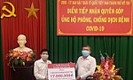 Agribank TP. Mỹ Tho ủng hộ 17 triệu đồng phòng, chống Covid-19
