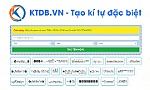 Tạo kí tự đặc biệt tại KTDB.VN - Khác biệt tạo nên cá tính