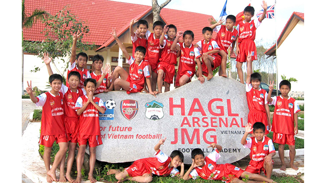 Học viện bóng đá HAGL Arsenal JMG đã đào tạo ra nhiều tài năng cho bóng đá Việt Nam.