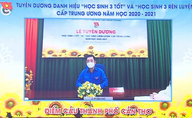 Lễ tuyên dương được thực hiện theo hình thức trực tuyến. (Nguồn: hoisinhvien.com.vn)