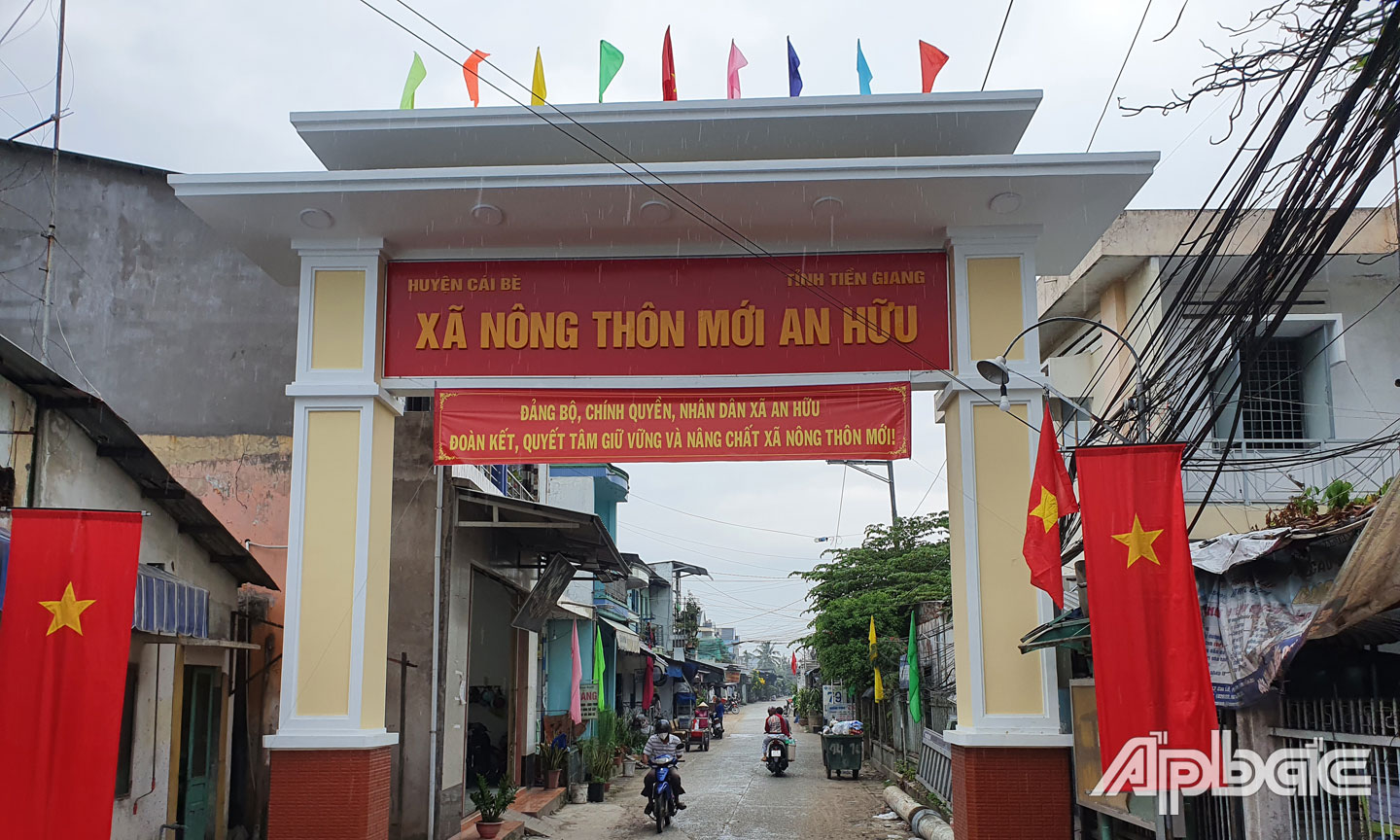 Xã An Hữu xây dựng thành công xã NTM  năm 2021. 