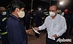 Lãnh đạo tỉnh Tiền Giang: Thăm, tặng quà các đơn vị làm việc trong đêm Giao thừa