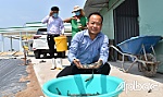 Ông Ngô Minh Tuấn thành công nhờ nuôi tôm công nghệ cao