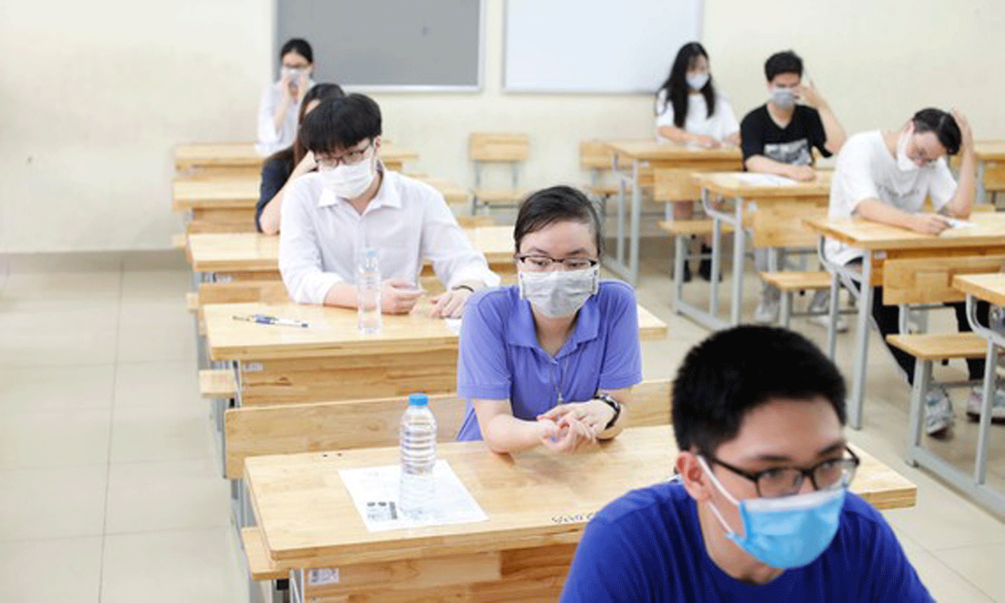 Thí sinh dự thi tốt nghiệp THPT 2021. Ảnh: QUANG PHÚC