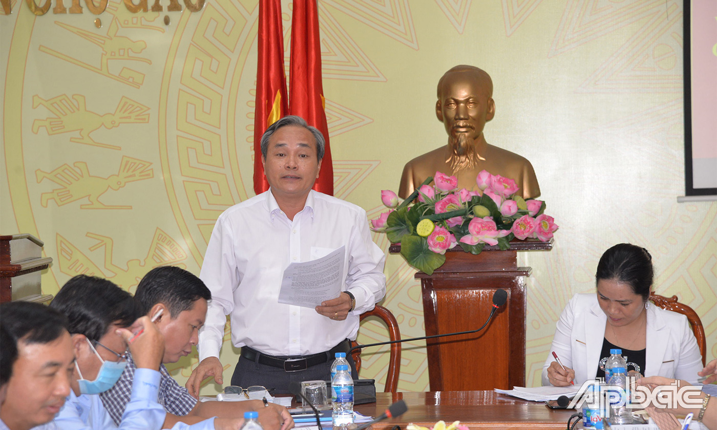 Lãnh đạo UBND huyện Chợ Gạo 