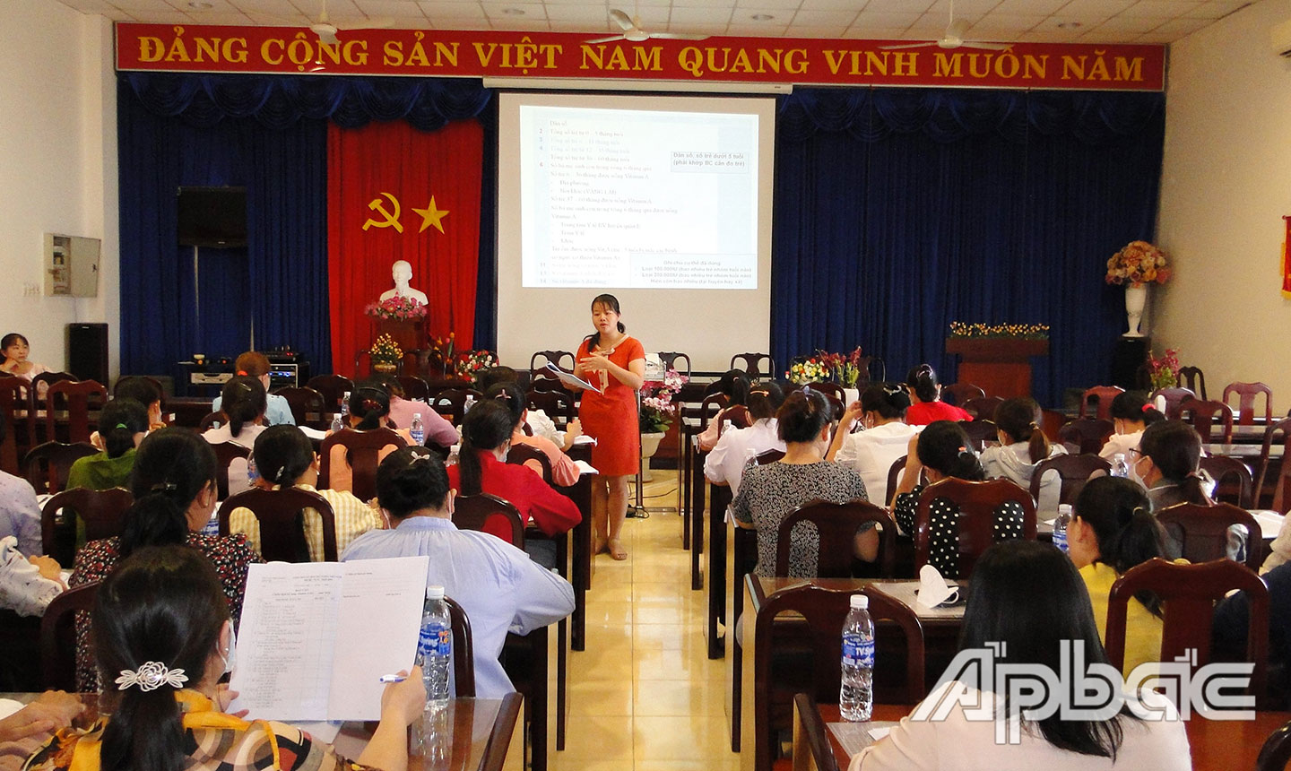 Quang cảnh lớp tập huấn tại CDC.