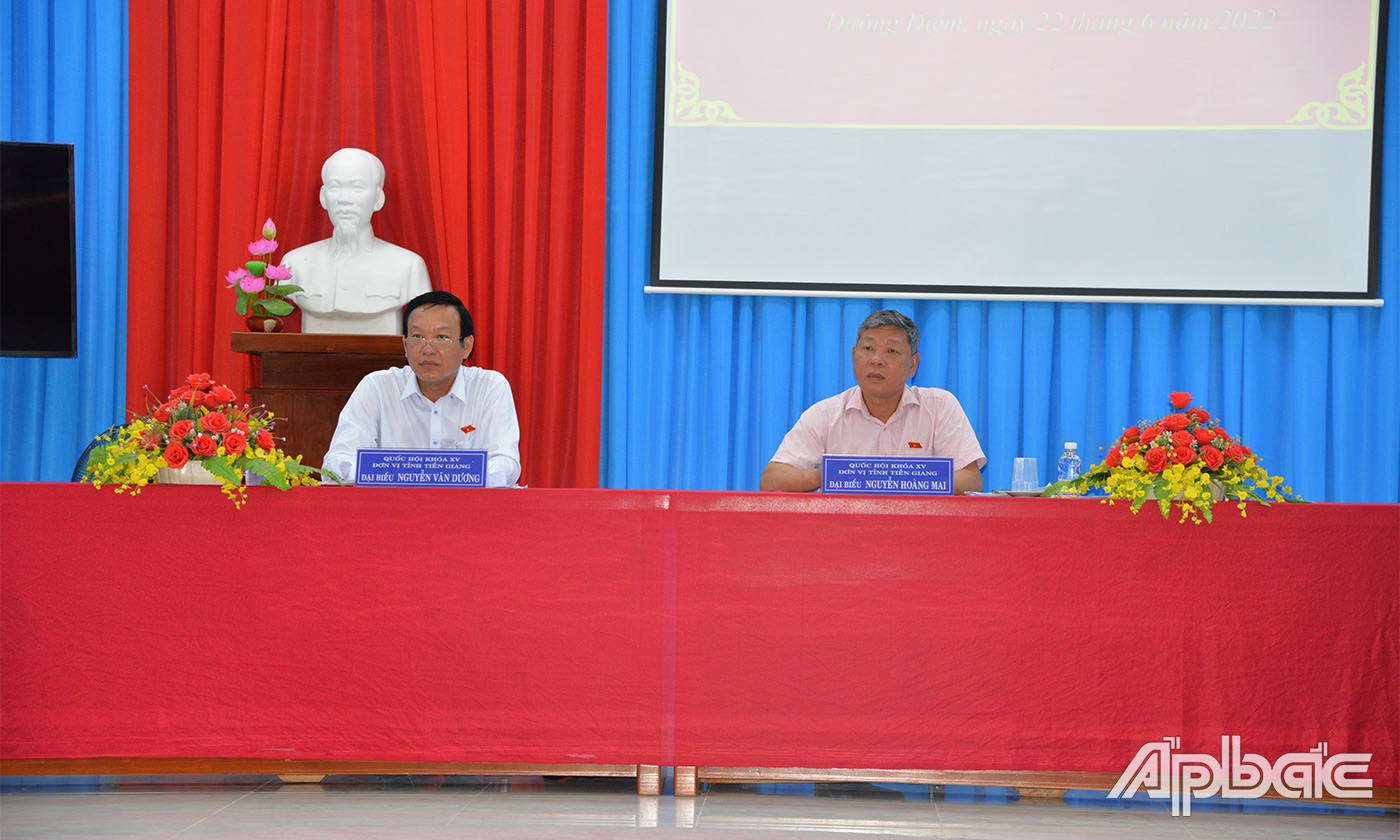 ĐBQH lắng nghe và ghi nhận ý kiến cử tri