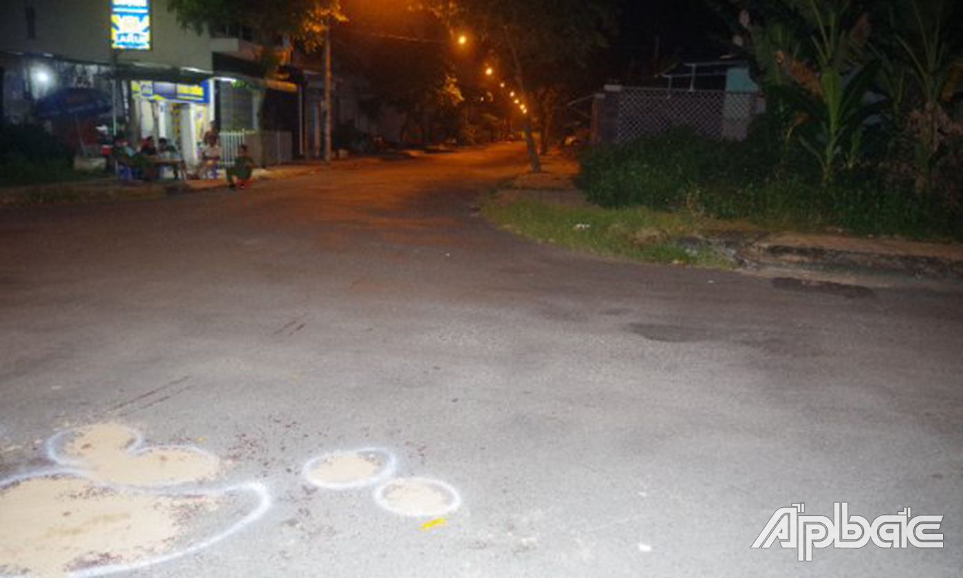 Hiện trường vụ án mạng.
