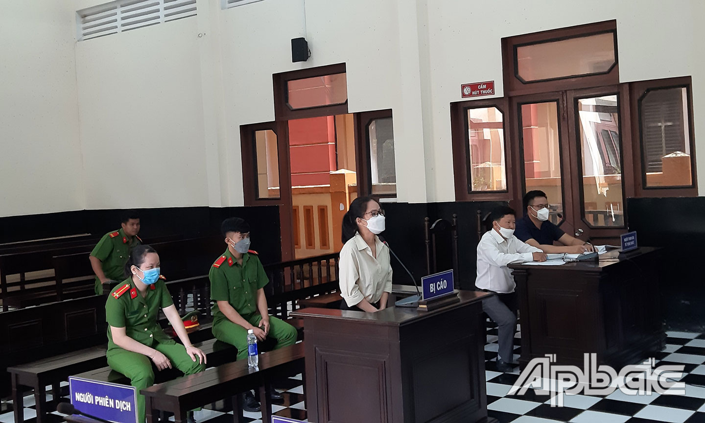 Bị cáo tại HĐXX.