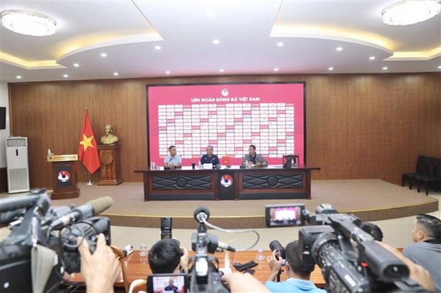 Quang cảnh họp báo. (Ảnh: Minh Quyết/TTXVN)
