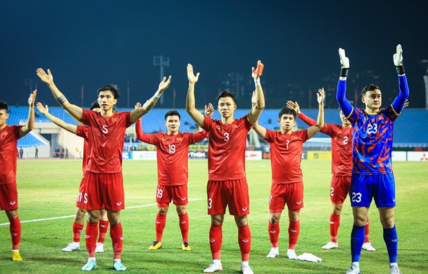 Tuyển Việt Nam có cơ hội lớn hơn giành vé dự World Cup. (Ảnh: PV/Vietnam+)