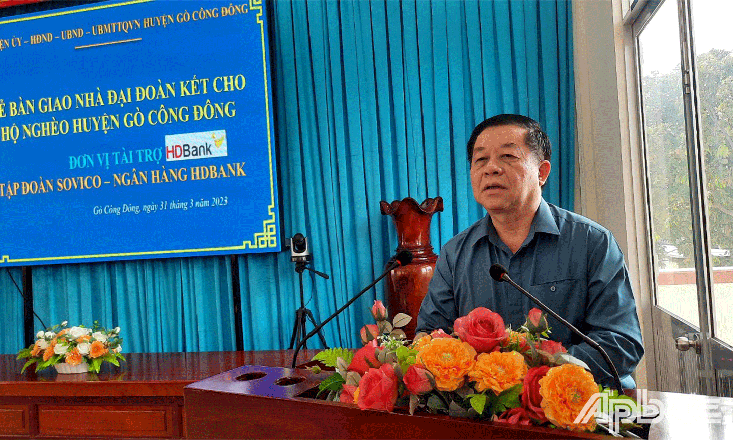 đồng chí Nguyễn Trọng Nghĩa, Bí thư Trung ương Đảng, Trưởng Ban Tuyên giáo Trung ương phát biểu tại buổi lễ 