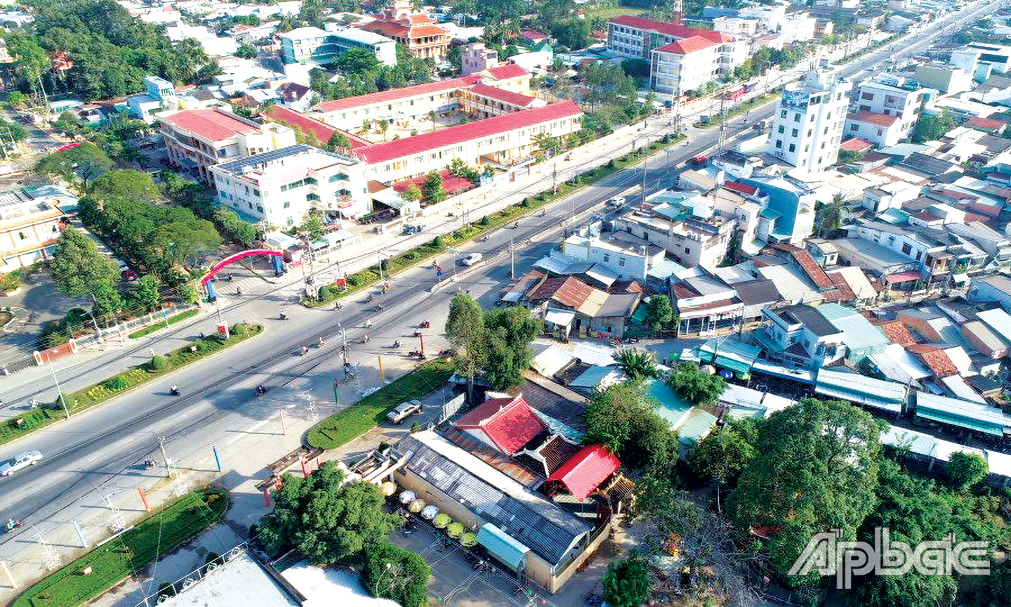 Một góc thị trấn Tân Hiệp.