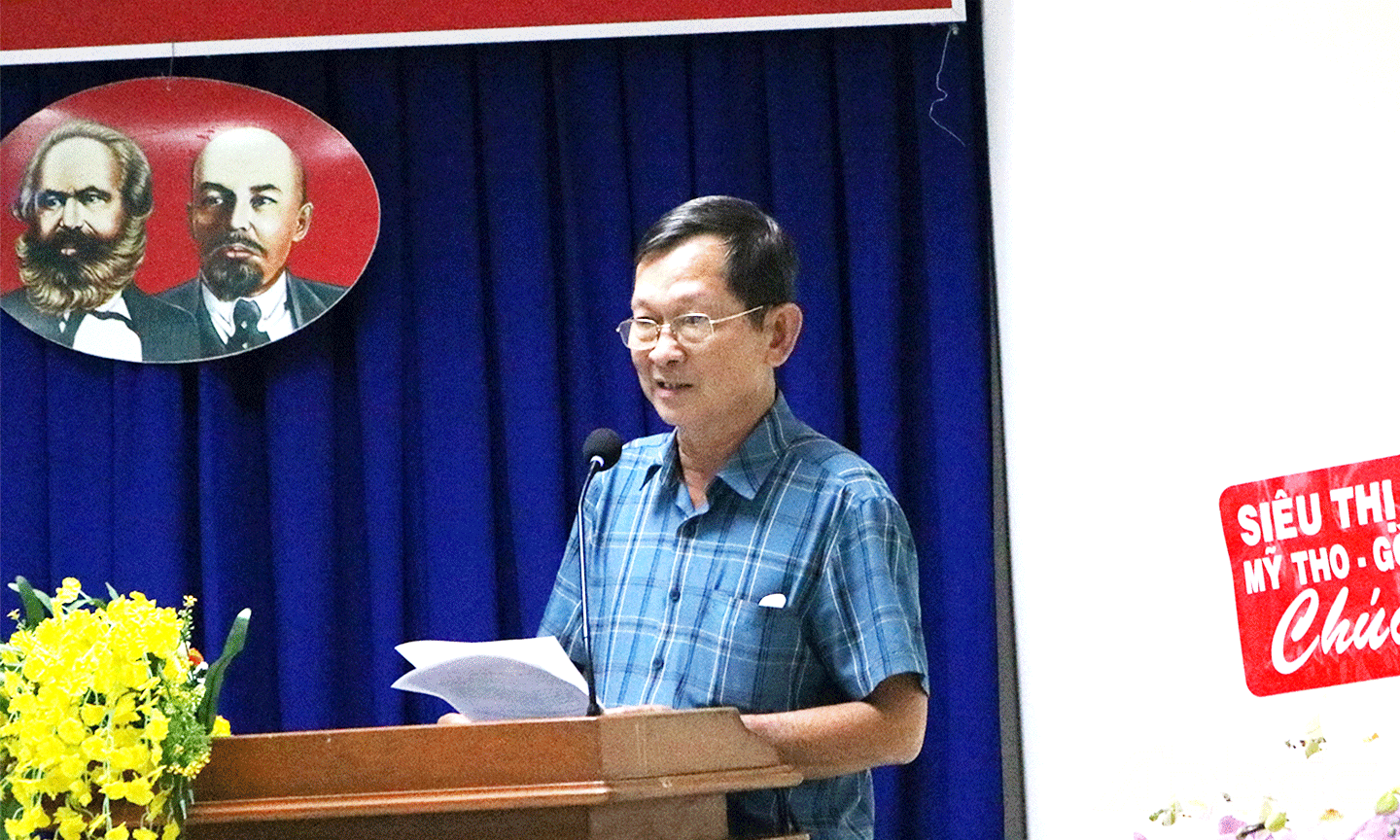 Đại biểu phát biểu tại Hội nghị 