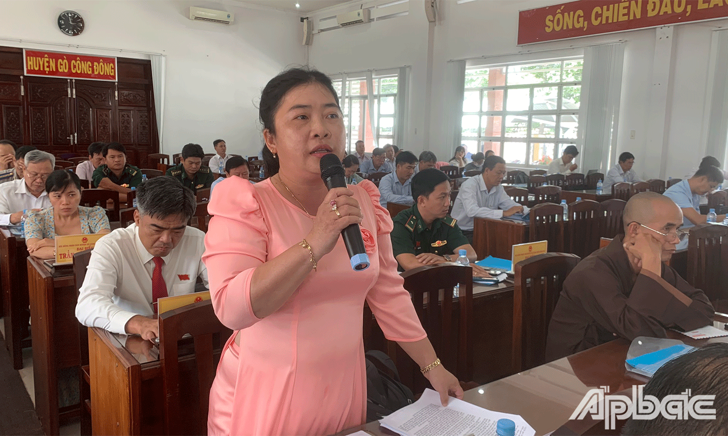 Đại biểu thảo luận tại kỳ họp.