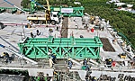 Hợp long nhịp biên cầu Mỹ Thuận 2 phía bờ tỉnh Tiền Giang