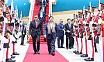 PM arrives in Jakarta to attend 43rd ASEAN Summit