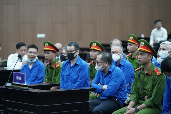 Các bị cáo tại phiên tòa. Ảnh: ĐỖ TRUNG