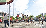 Giao lưu bóng chuyền kỷ niệm 10 năm Ngày thành lập TX. Cai Lậy