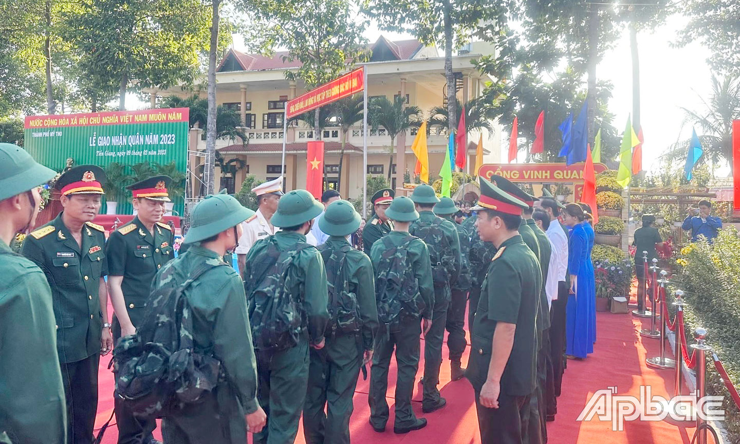 TP. Mỹ Tho hoàn thành tốt công tác tuyển quân năm 2023.