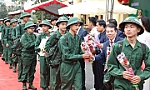 Ceremonies held nationwide to see young people off to military service