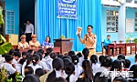 Tiền Giang: Tuyên truyền pháp luật về trật tự, an toàn giao thông cho học sinh