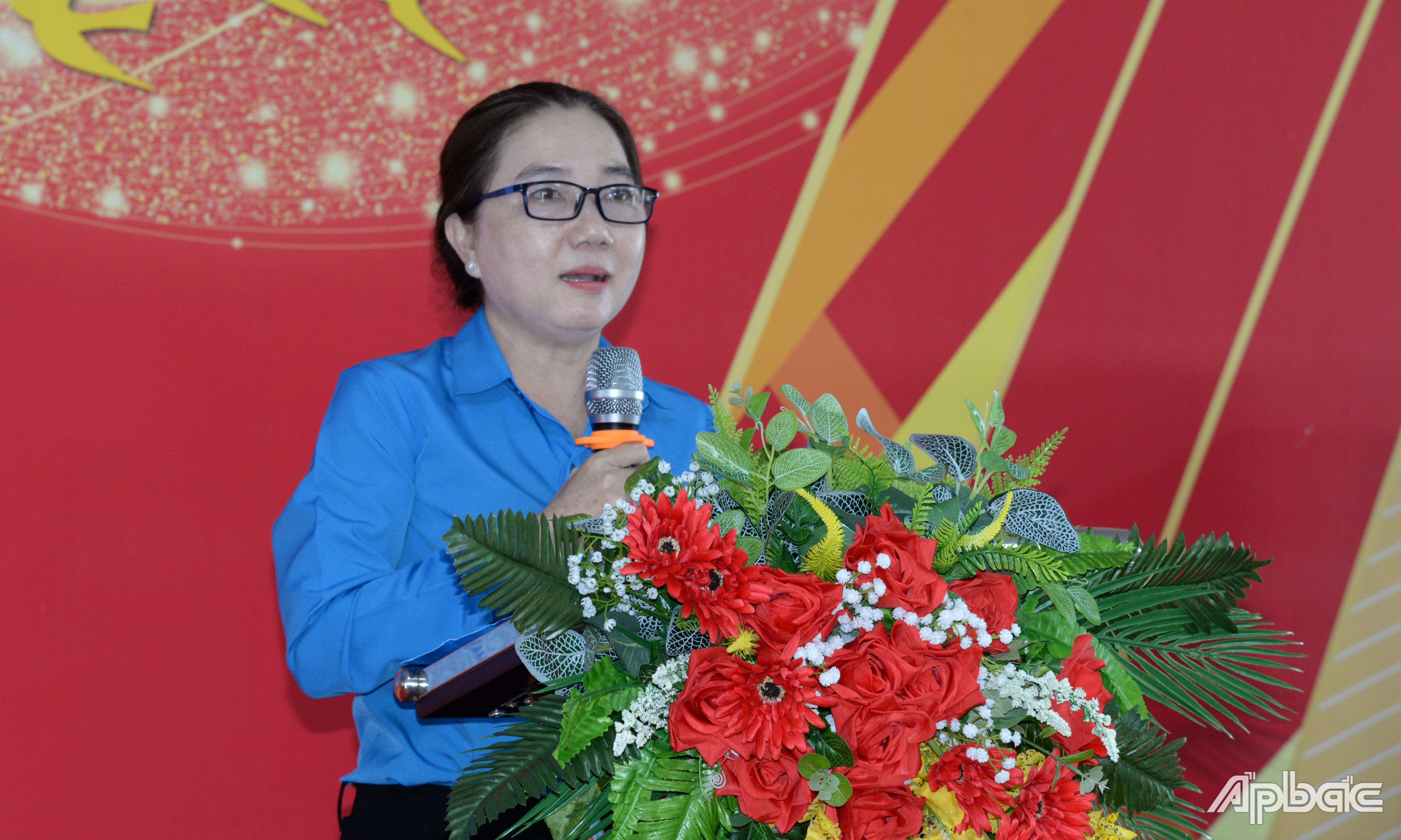 Đồng chí Huỳnh Kim Thoa phát biểu tại Lễ công bố.