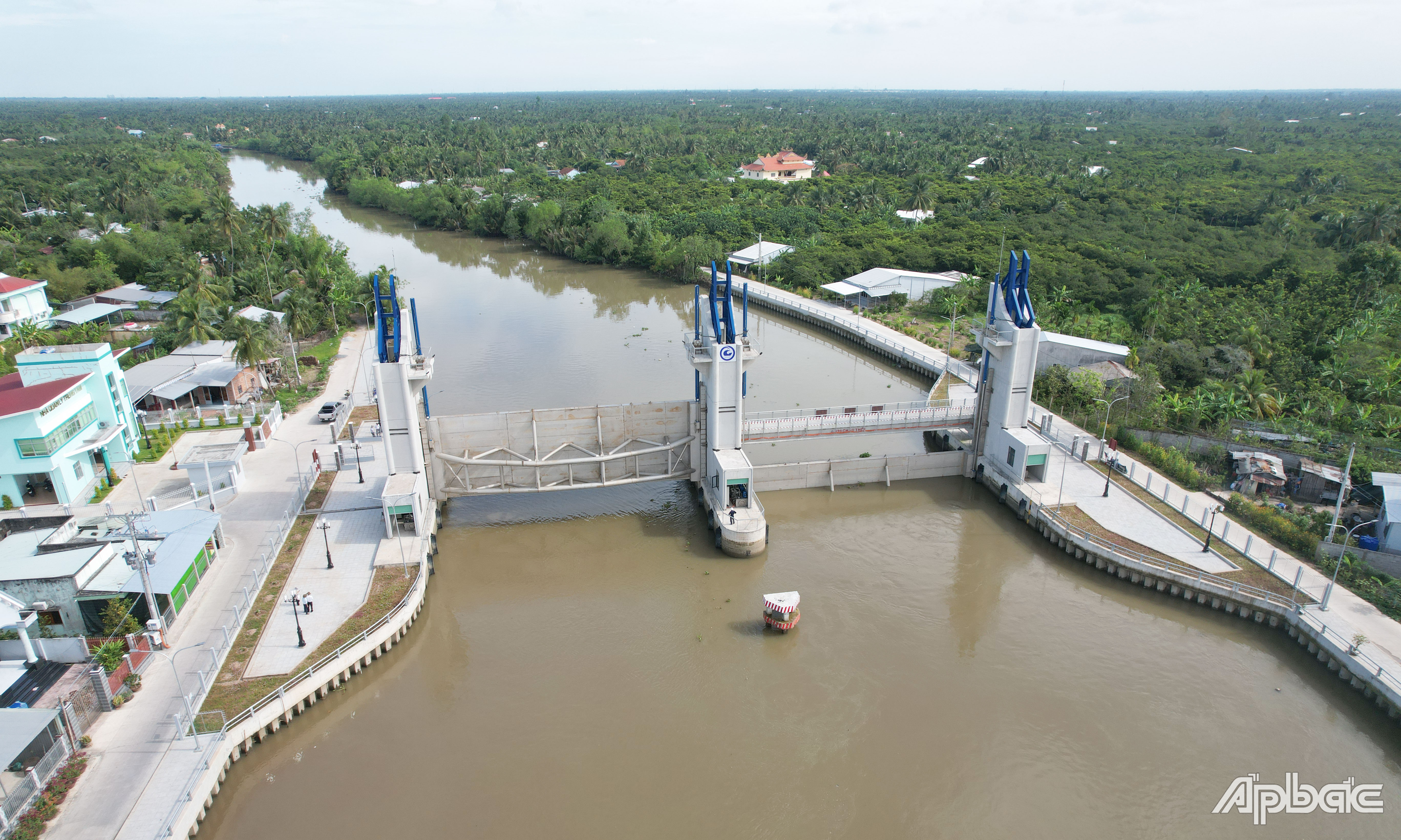 Trước đó, 6 cống ngăn mặn thuộc Dự án đã hoàn thành và đưa vào sử dụng.