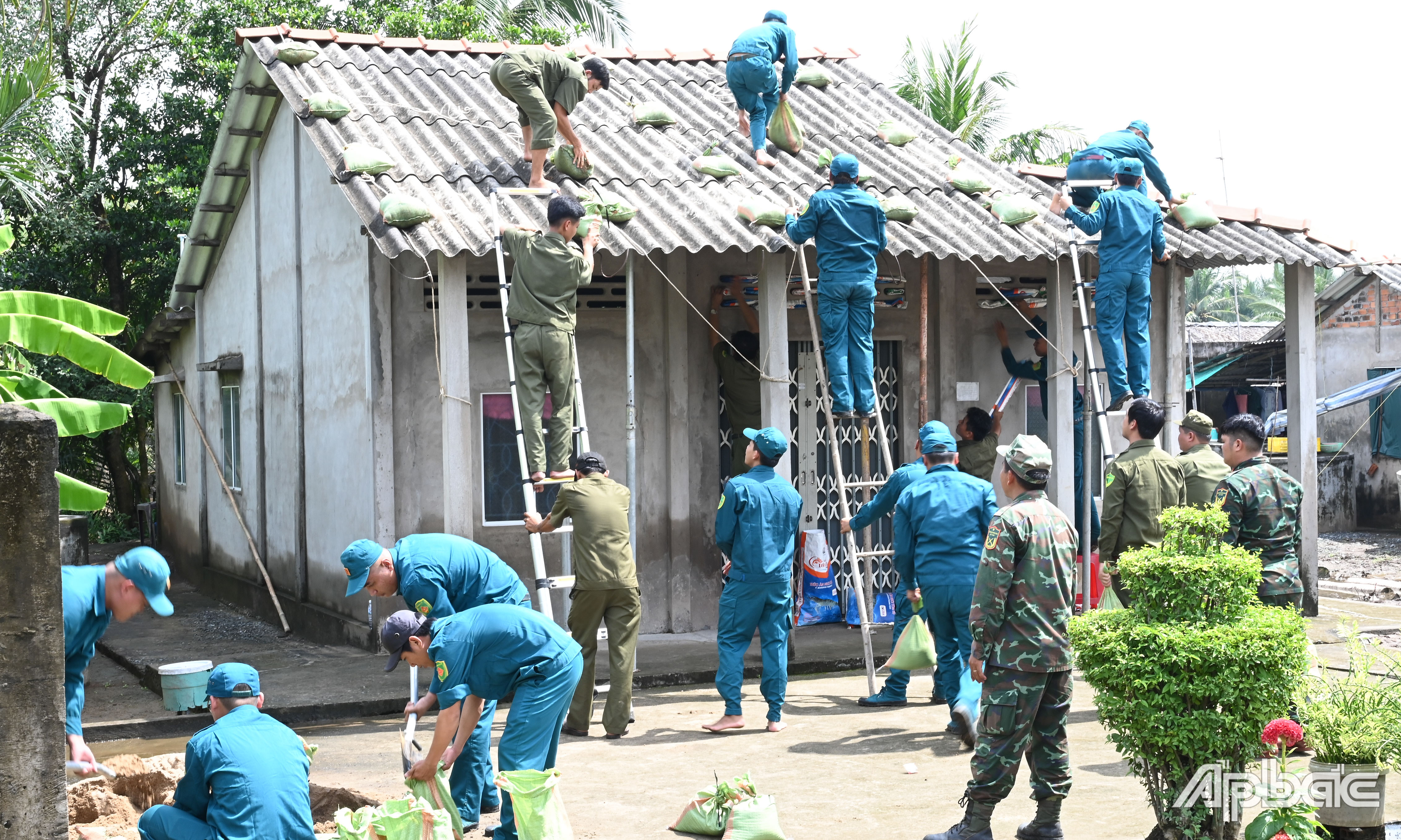 Xã Tân Thạnh, huyện Tân Phú Đông diễn tập phòng, chống thiên tai và tìm kiếm cứu nạn năm 2024. Ảnh: DUY TUẤN