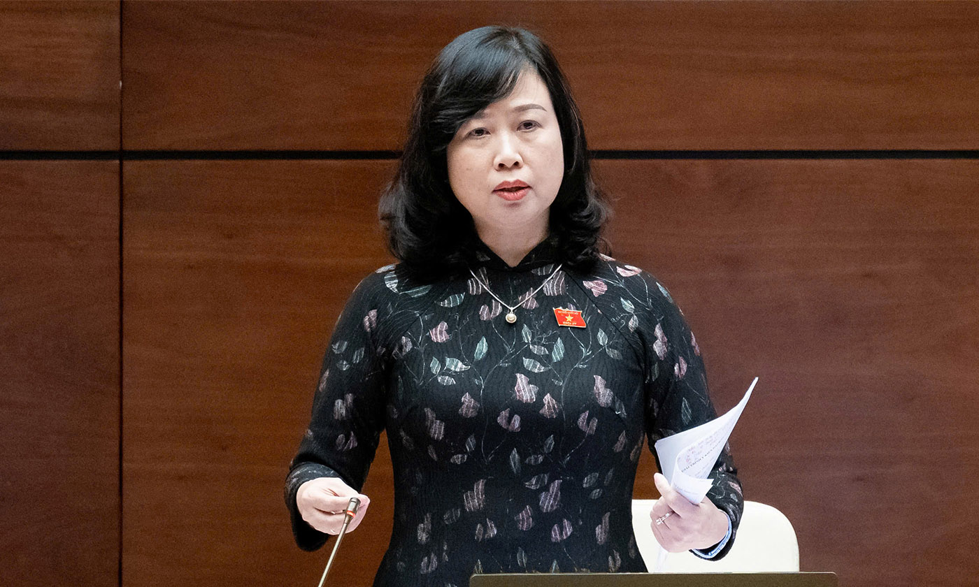 Bộ trưởng Bộ Y tế Đào Hồng Lan giải trình, làm rõ một số vấn đề đại biểu Quốc hội nêu