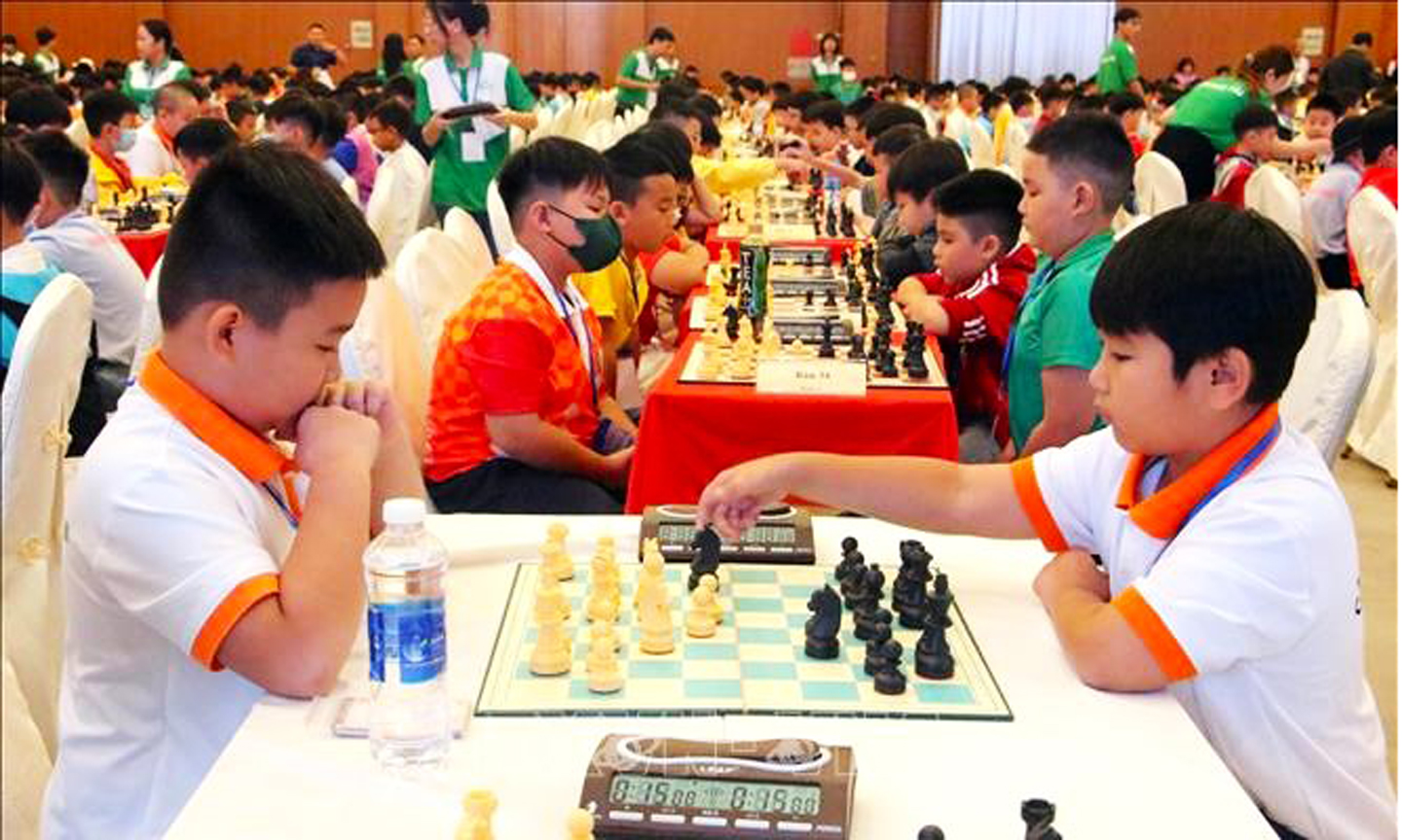 Cờ vua trẻ Việt Nam từng gặt hái nhiều thành công ở đấu trường thế giới. Ảnh: TTXVN