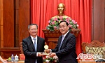 Chủ tịch UBND tỉnh Tiền Giang Nguyễn Văn Vĩnh tiếp Đoàn thành phố Quý Dương, Trung Quốc