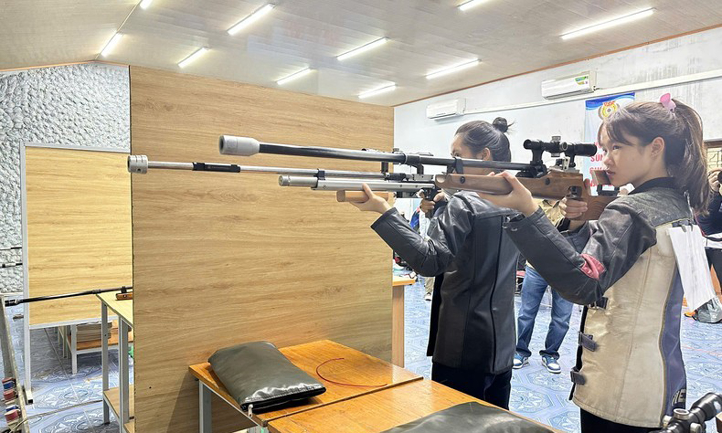Shooters compete at the National Airgun Championship.
