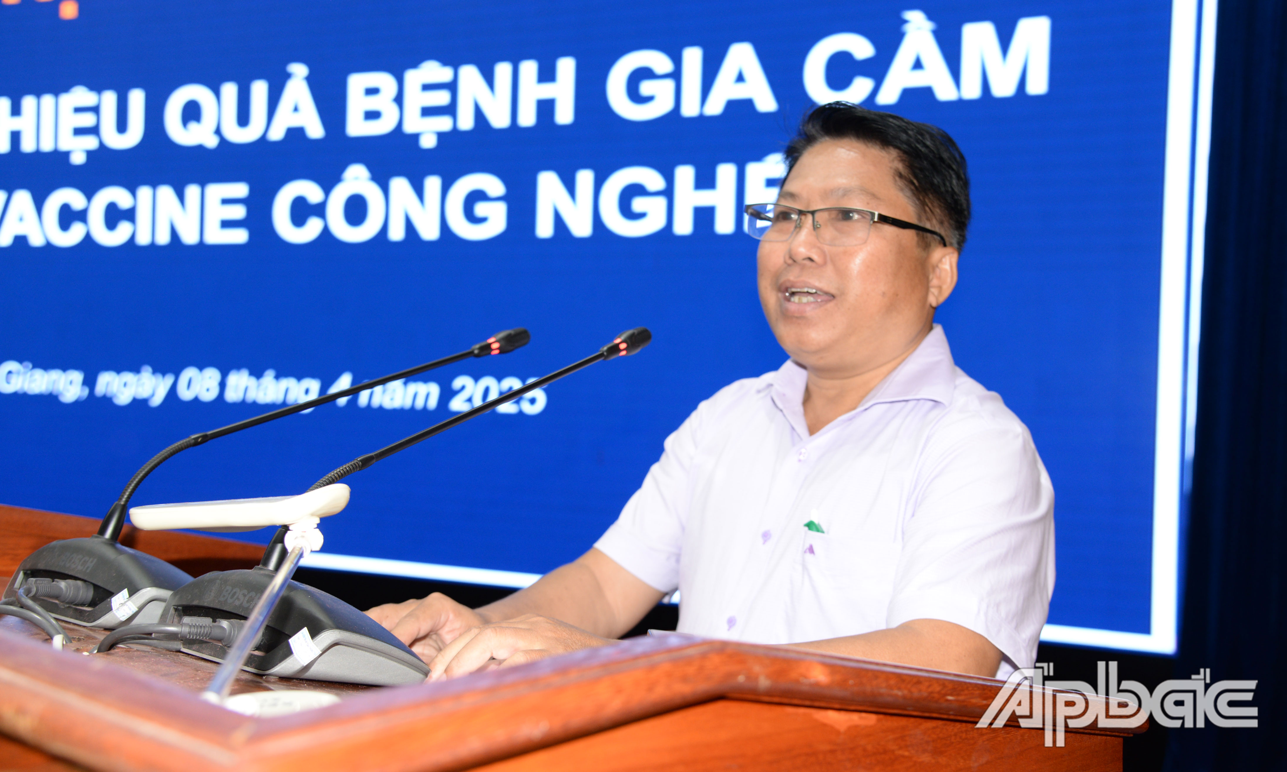 Thạc sĩ Hồ Huỳnh Mai, Phó Chi cục Trưởng Chi cục CN&TY phát biểu buổi tập huấn.