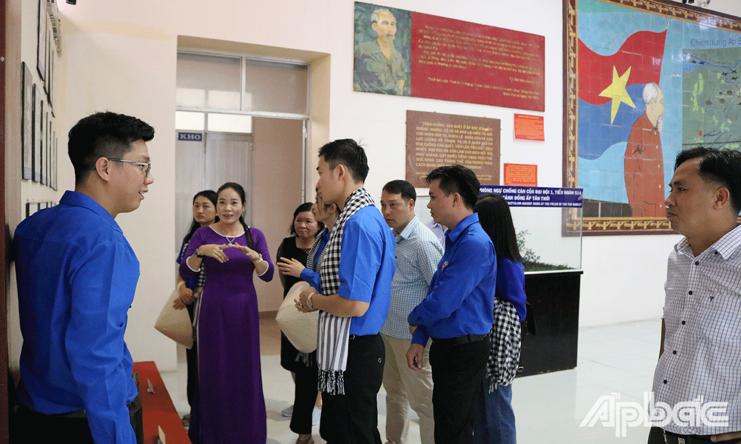 Tỉnh đoàn Tiền Giang tổ chức Đoàn “Hành trình về “địa chỉ đỏ” tại Khu di tích Ấp Bắc