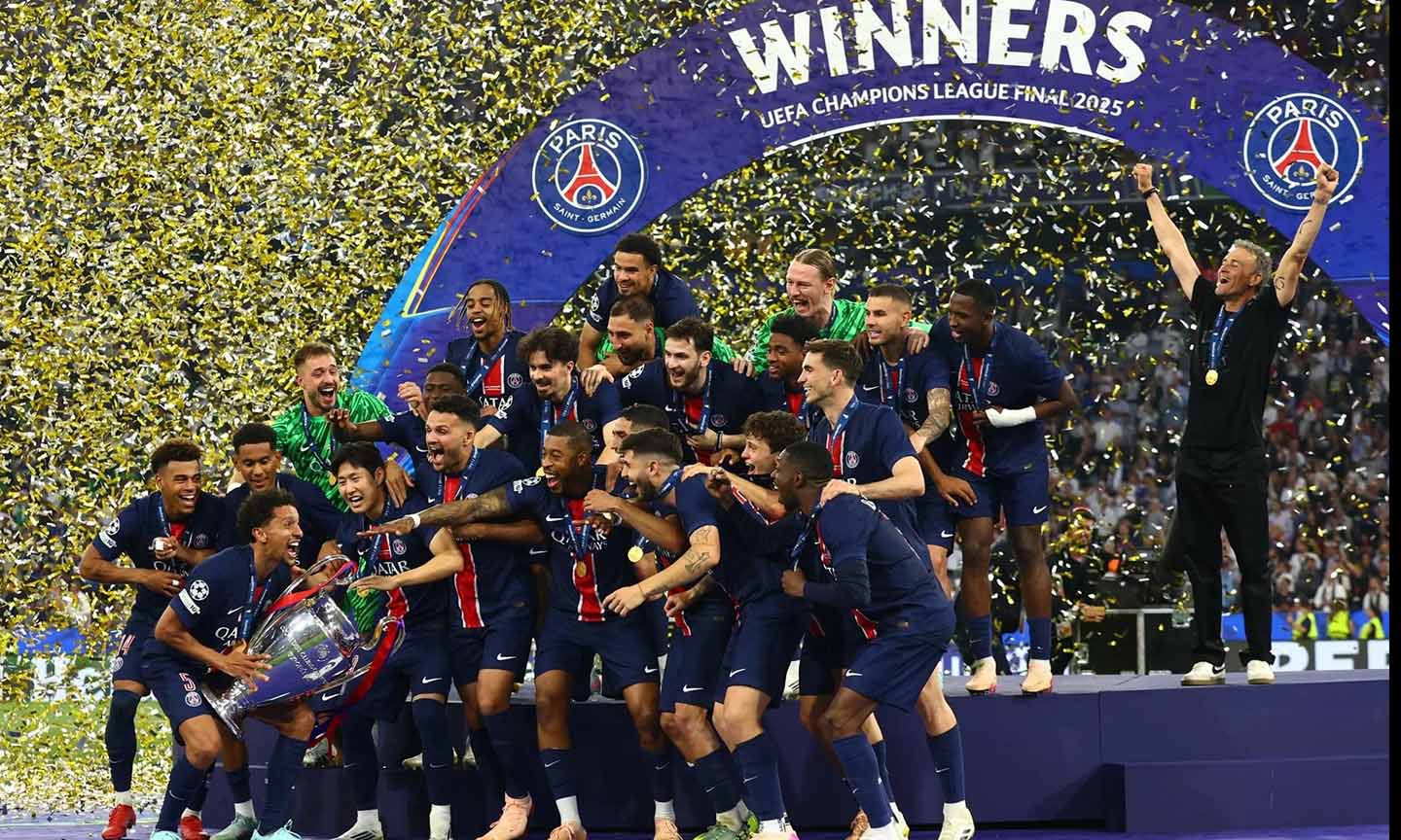 Chức vô địch Champions League là thành quả ngọt ngào mà Paris Saint Germain đã chời đợi từ rất lâu. Ảnh: Vietnamnet.vn