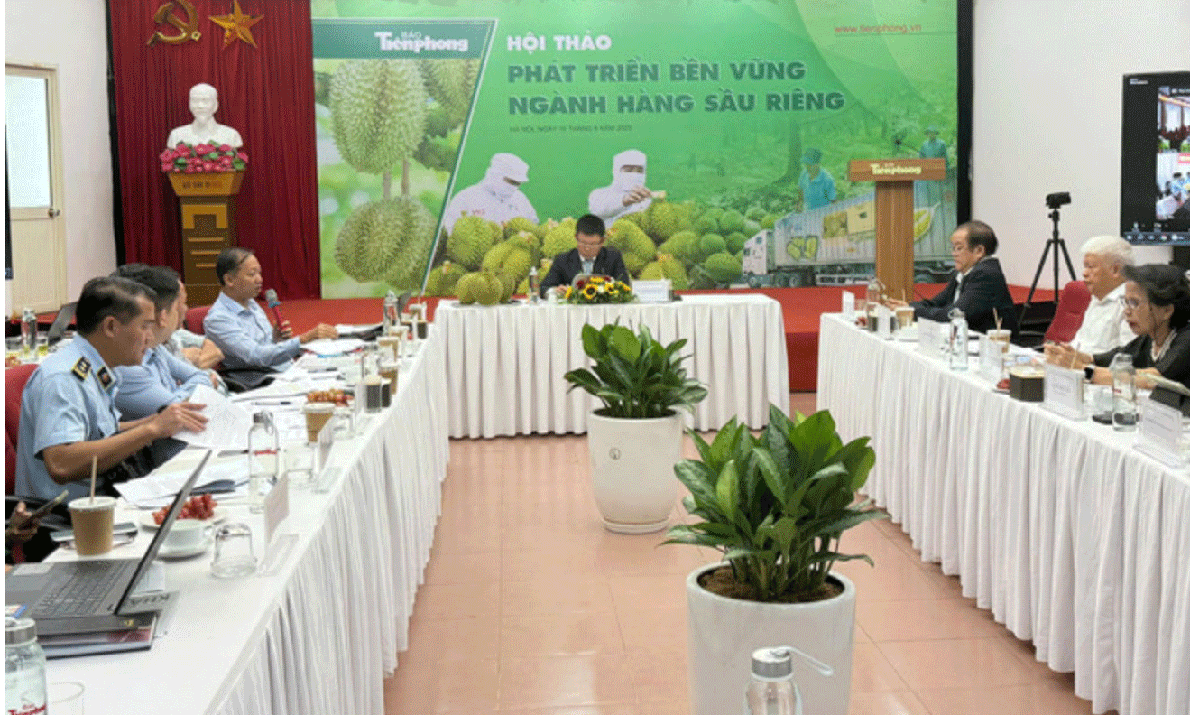 ội thảo phát triển bền vững ngành hàng sầu riêng. (Ảnh: PV/Vietnam+) 