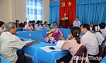 Đoàn kiểm tra, giám sát Hội đồng quản trị Ngân hàng Chính sách xã hội làm việc tại xã Bình Ninh