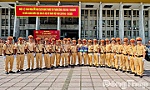 20 cán bộ, chiến sĩ Cảnh sát giao thông Đồng Tháp ra Thủ đô tham gia điều tiết giao thông dịp Quốc khánh 2-9