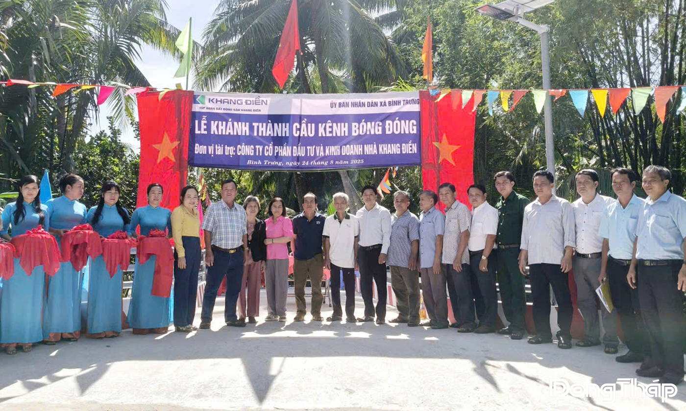 Xã Bình Trưng khánh thành 2 cây cầu giao thông nông thôn