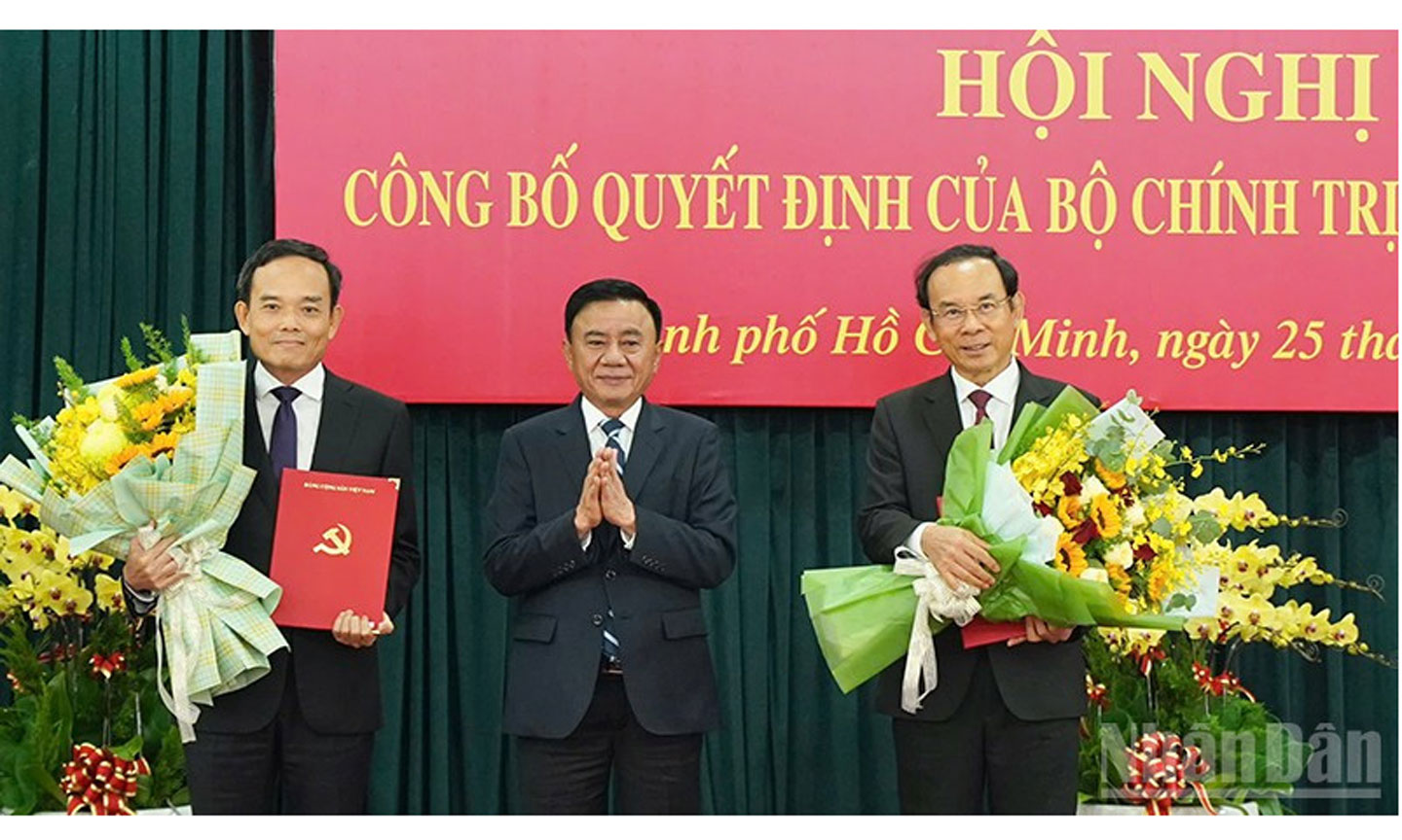 Đồng chí Trần Lưu Quang giữ chức Bí thư Thành ủy Thành phố Hồ Chí Minh