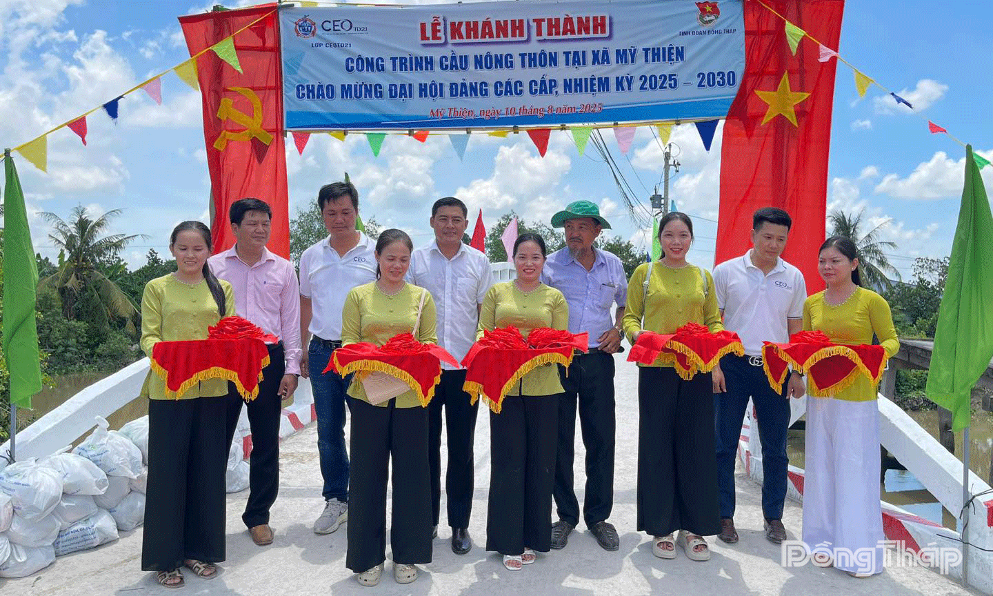 Khánh thành cầu nông thôn tại xã Mỹ Thiện