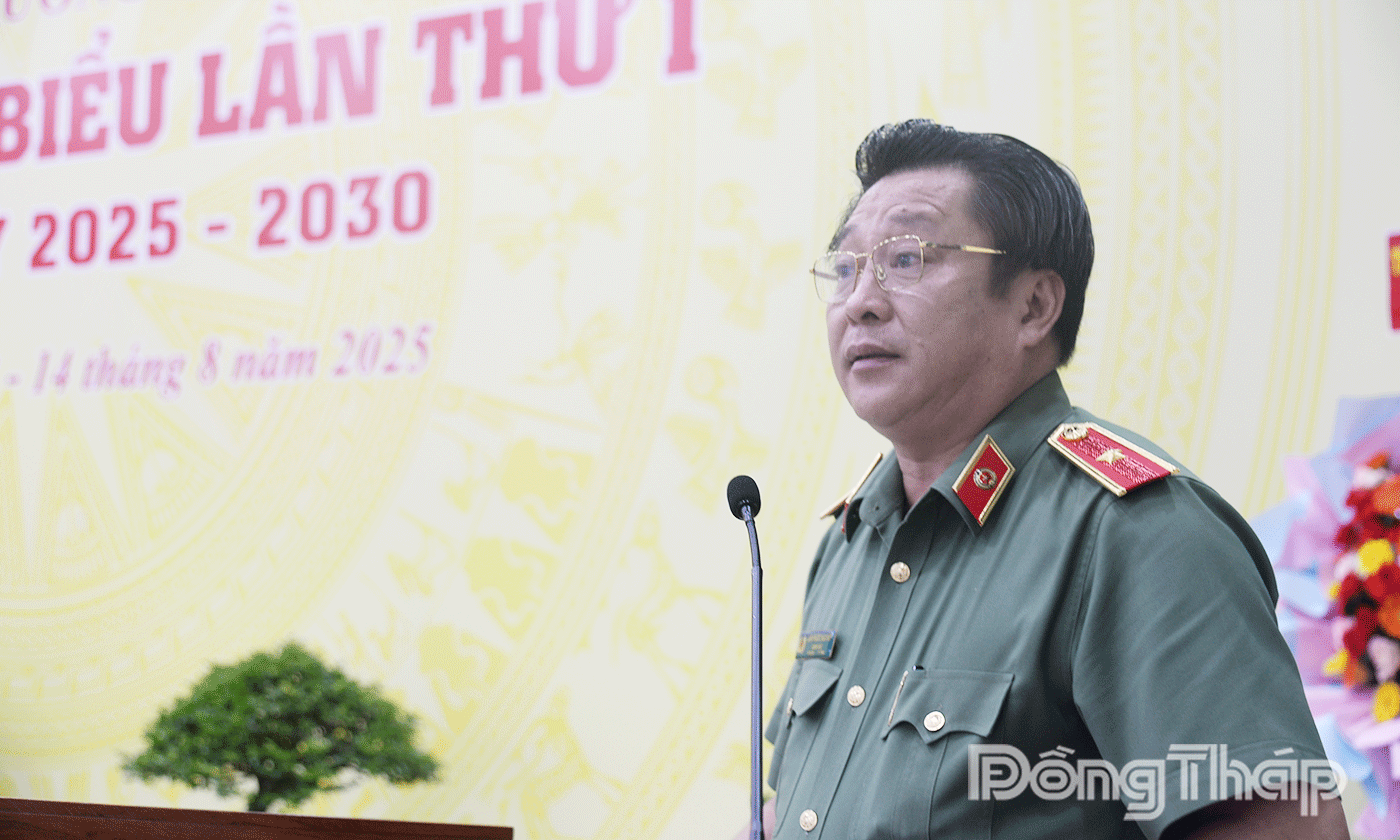 Đồng chí Lâm Phước Nguyên phát biểu chỉ đạo Đại hội.