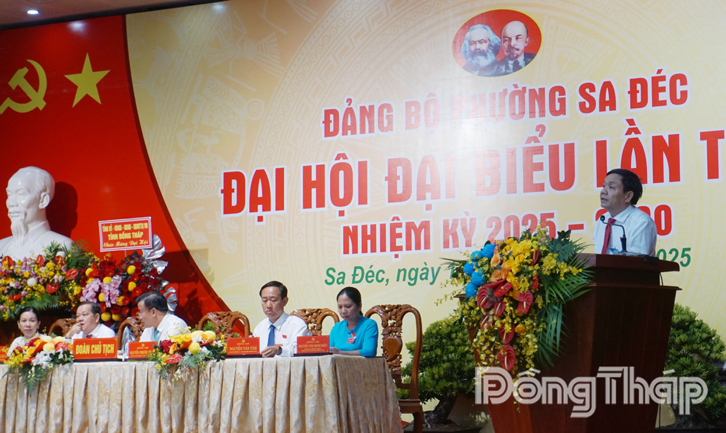 Đồng chí Phan Văn Thắng – Phó Bí thư Tỉnh ủy, Chủ tịch Ủy ban Mặt trận Tổ quốc Việt Nam tỉnh phát biểu chỉ đạo Đại hội